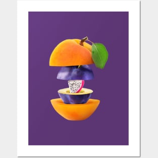 Apricot Plum Dragon Fruit Gifts Vegetarian Posters and Art